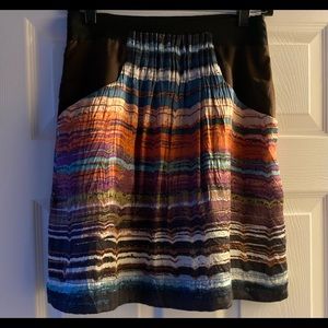 Anthropology HYPE Multi-Color Mini Skirt Size 8